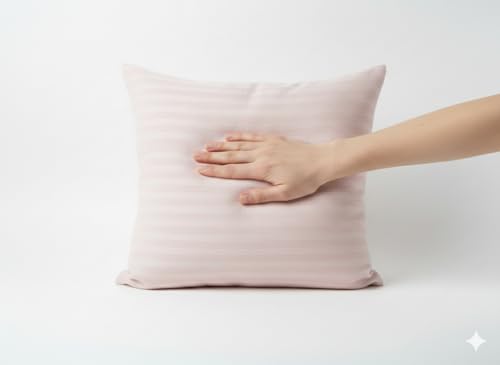 Image of Baby Pink Sofa Cushion | 16 x 16 Inch Soft Decorative Seating Accent | Elegant Home Furnishing Accessory for Chair Living Room Bedroom Office Decor | Single Piece (Baby-Pink, 1)
