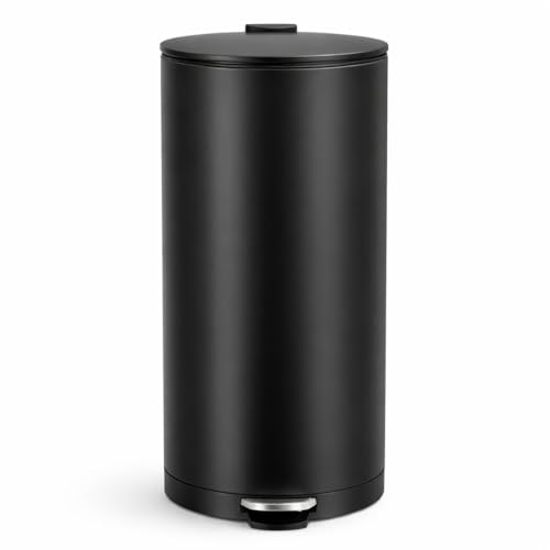 Caneca de basura de acero inoxidable de 13 galones con pedal y tapa