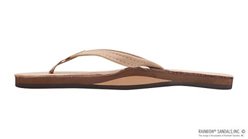 Image of Rainbow Sandals Women's Single Layer Leather Sandal Narrow Strap