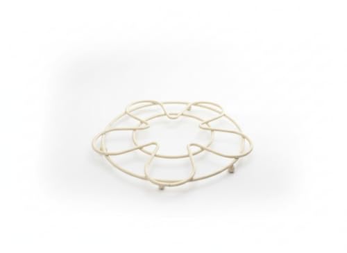 Metal Nihale, Papatya – Isıya Dayanıklı Tencere ve Tava Altlığı, Dekoratif Krem Renk Masa Koruyucu