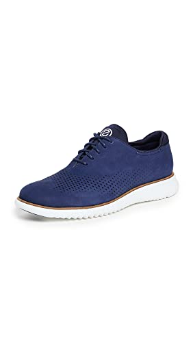 Cole Haan Men's 2.Zerogrand Laser Wingtip Oxford Lined, Marine Blue, 12