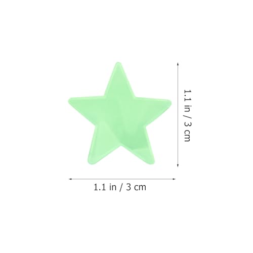 Pegatinas decorativas en forma de estrella 3D que brillan en la oscuridad miniatura 2