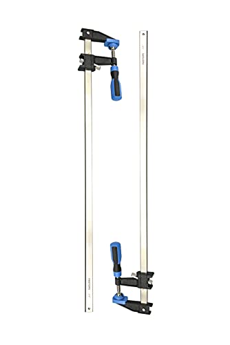 Image of Bar Clamps for Woodworking 24 Inch,2-Pack Wood Clamps Adjustable and Release Quickly,Throat Depth 2.5 Inch, Serrated Steel Rail,Bar Clamps Force 600 Lbs