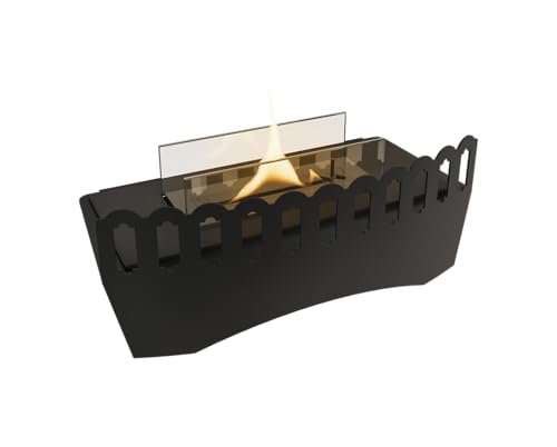 Tenderflame TE180/C - Inserto per stufa in acciaio INOX, serbatoio da 1100 ml, durata circa 3 ore, inodore