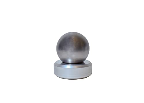 Tungsten (W) Sphere 99.5% Pure – 50Mm (1.97") Diameter, 1200G (2.6Lbs) – With Base #TOP2
