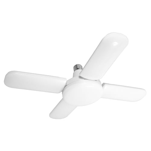 Lampe LED pliable 60W E27 pour garage et salle à manger à 4 pales réglables