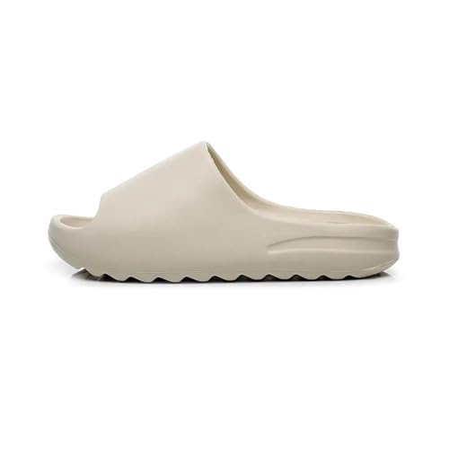 GUYIJ Pantofole estive alla moda con suola alta e morbida, pantofole per la casa, sandali da donna, scarpe da spiaggia da uomo (Beige, 36-37)