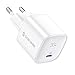 Produktbild Syncwire USB C Ladegerät 30W, [GaN, PPS, LED] PD 3.0 USB C Netzteil für Phone 13/13 Pro/13 Pro Max/13 mini/12/11/SE2, Pixel 6 Pro/6, Mackbook Air, iPad/iPad mini 2021, Galaxy S22/S21/S21+/S20 FE- Weiß