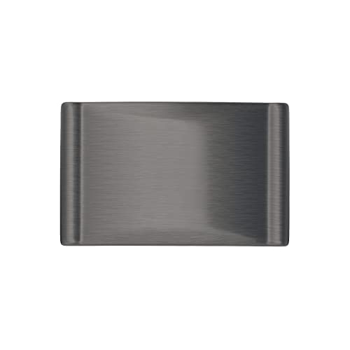 Image of Richelieu Hardware BP260637143 Teramo Collection 1 3 /8-inch (35 mm) x 13 /16-inch (20 mm) Antique Nickel Traditional Rectangular Cabinet and Drawer Knob for Kitchen, Bathroom, and Furniture