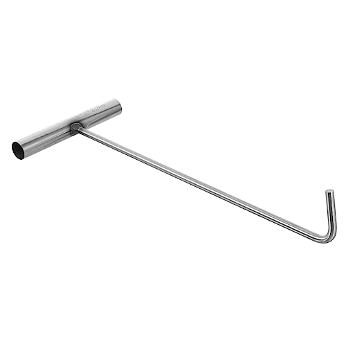 IMIKEYA Manhole Cover Lift Hook t Handle Tool Hook Stainless Steel Easy to Use for Sewer Maintenance