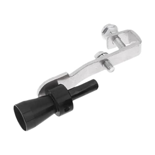 Silenciador Imitador coche Turbo sonido silenciador tubo de escape soplado Vale simulador silbato Silenciador de escape(Black M)