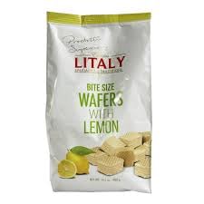 Litaly Lemon Bite Size Wafers (pack of 3)