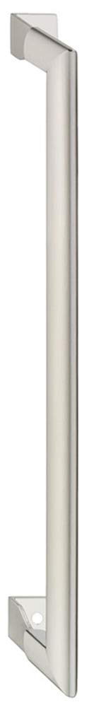 Gedotec Furniture Handle, Sliding Door, Rod Handle, Folding Door Handle, Oval for Folding Sliding Doors, Silver on, Round, Stainless Steel Look, 1 Piece, Design Door Handle for Folding Door cabinets