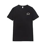 Pampling Camiseta de Manga Corta, 100% Algodón, Doble Impresión, Ropa Unisex para Hombre y Mujer, Serigrafiada con Cuello Redondo y Corte Recto, Color Negro (Coffee Cat in MT Fujii, XL)