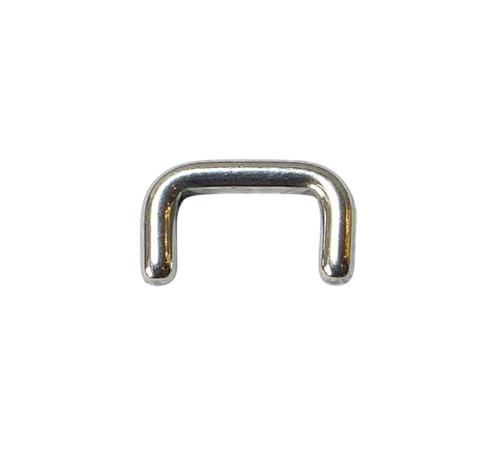 Lobal Domination 1pc 316L Surgical Steel Septum Pierced Nose Retainer 16g, 14g, 12g or 10g - Body Jewelry