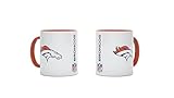 NFL Denver Broncos Kaffeebecher Kaffeetasse Tasse 11oz 325ml Double Logo