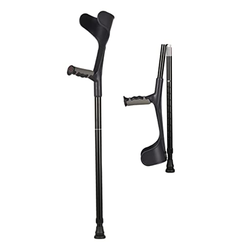 Muleta de Codo Muletas Plegables, muletas de Brazo Ligeras, muletas de Codo con Puntas de Goma Antideslizantes, Ideales for Viajar o Trabajar. Téngalo en Cuenta.