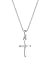 Produktbild Elli Halskette Damen Kreuz Anhänger mit Sterngravur Filigran in 925 Sterling Silber