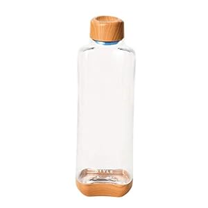 パール金属(PEARL METAL) マグボトル ウッド調×クリア 700ml プラスチックアクアボトル ブロックスタイル HB-4855