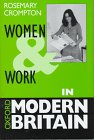 Hardcover Women and Work in Modern Britain Book
