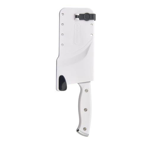 Farberware EdgeKeeper 6" Cleaver - Built-In Sharpener (White) - image 8