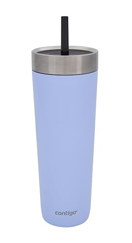 Contigo Botella térmica 720 ml | 100% a prueba de fugas, sin derrames | Botella térmica de acero inoxidable aislada con tapa | se enfría durante 14 horas | Taza termo | termo Libre de BPA