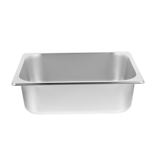 IWOWHERO Stainless Steel Buffet Pan Large Capacity Party Buffet Pot Catering Trays Lids for Snacks