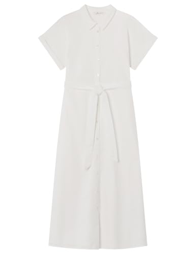Robe camisero midi Springfield print chic et décontractée pour femme