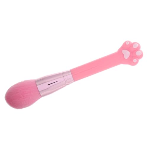 Beavorty Brocha De Maquillaje De Garra De Gato Cepillo Para Alisar El Cabello Brocha De Maquillaje Para Base Cepillo Para Brocha De Maquillaje Rosa Nylon