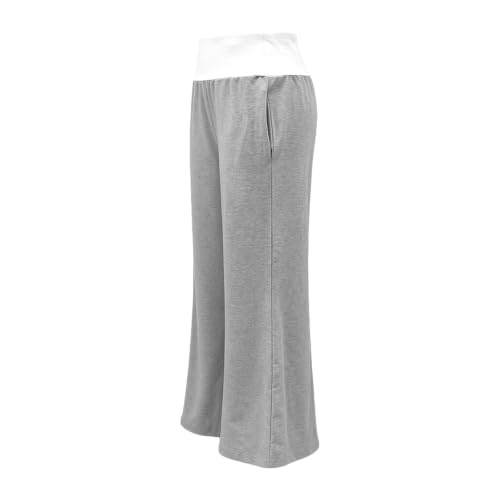 Womens Wide Leg Sweatpants Baggy Y2k Bootcut High Waisted Flared Pants - image 4