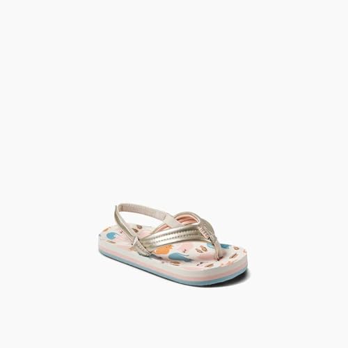 Image of REEF Girls Toddler /Little Kid Ahi Beach Flip Flop, Soft Cushion Footbed, Water Friendly