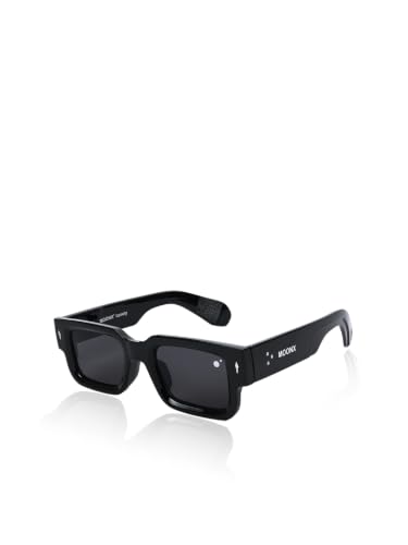 MOONX Store MOONX Atlas Rectangular UV400 Sunglasses (Black) - Image 2