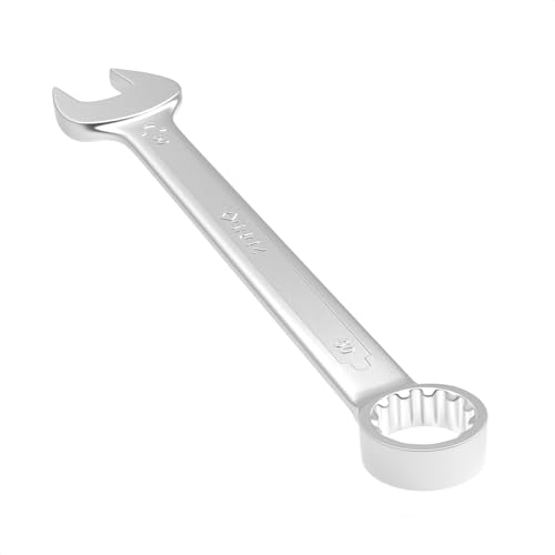 Image of Groz Combination Spanner 50mm, Length 540mm | DIN 3113 Standards | Chrome Vanadium, Matt Satin Chrome Combination Wrench Tool |CSP /DIN /50G