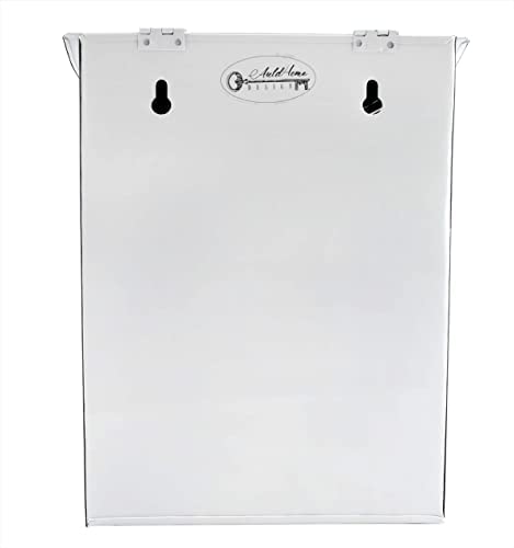 Auldhome Rustic Grocery Bag Holder; Wall-Mounted Vintage Enamelware Farmhouse Style Plastic Bag Dispenser For Kitchen Or Laundry Room #TOP3