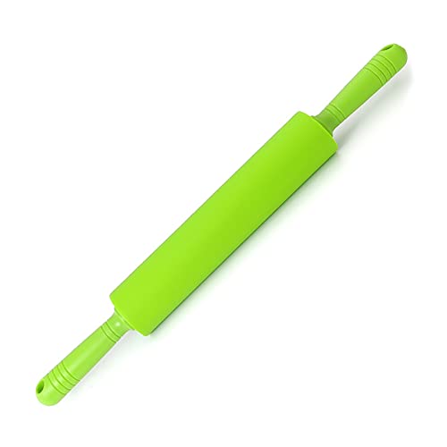 Rodillo de silicona antiadherente de gran tamaño para fondant, para cocina, para pasteles, fideos, utensilios para hornear, rodillo de silicona para hornear