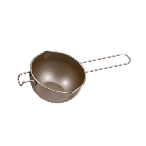 QUXVUIS Olla de fusión con mango largo, práctico y fácil de verter para varios ingredientes, recipiente acero al carbono con calefacción, peso ligero QUXVUIS Olla de fusión con mango largo, práctico y fácil de verter para varios ingredientes, recipiente acero al carbono con calefacción, peso ligero