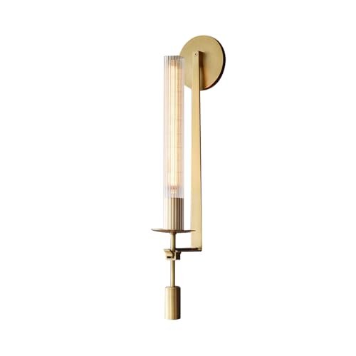 OOMRNV Aplique De Latón para Interior De Baño, Iluminación para Espejo, Lámpara De Montaje para Dormitorio, Pasillo, Sala De Estar, Comedor, Balcón,