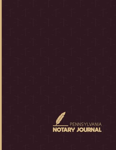 Pennsylvania Notary Journal: Public Notary Log Book for Notarial Acts | 120 Pages 240 Records With Large Size