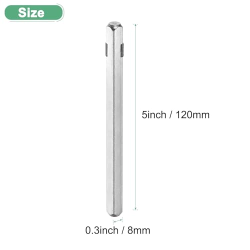 -Pack Door Knob Spindle, 5 x 0.3 Inch/ Iron Square Spindle 120 x 8 mm 1 - Bild 7 von 63