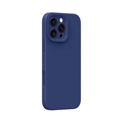 Coque de protection iPhone 16 Pro Max silicone liquide premium bleu marine