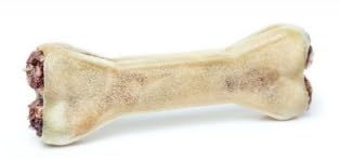 Kaureks Natur Hundeleckerlies, Kauknochen gefüllt mit Ochsenziemer 12cm 6 STK., wie Rinderkopfhaut, Rinderhaut, Rindknochen, Kauartikel