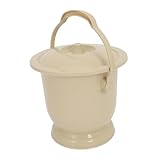 SKISUNO Tragbarer Nachttopf Mit Deckel Und Griff Großer Fassungsvermögen Hygienisch Und Auslaufsicher Für Schwangere Junge Mädchen Senioren Und Bettnutzer Leicht Zu Reinigen Und Transporti