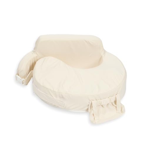 Image of My Brest Friend Super Deluxe Nursing Pillow Cover - Slipcovers for Baby - Adjustable Fit, Easy Care, Durable - Nursing Pillow Not Included 100% Organic Cotton Oat