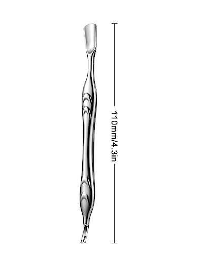 Feryes SZ-SPTC-F447 Cuticle Pusher With Fork, 2-In-1 Cuticle Trimmer Nail Care Tool, Stainless Steel Cuticle Remover Tool thumb #6