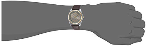 Armitron Men's Day/Date Easy to Read Leather Strap Watch, 20/1925