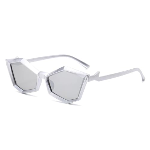Lunettes polygonales mode punk pour homme et femme tendance streetwear