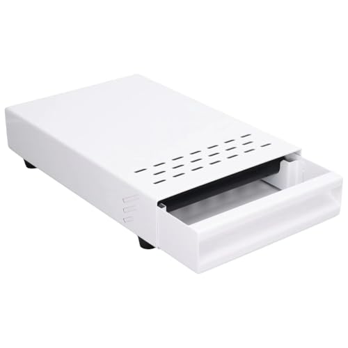 Uhidka Carbon Steel Coffee Knock Box Drawer Thickened Residue Powder Box for Home and Cafe Use Easy to Clean B