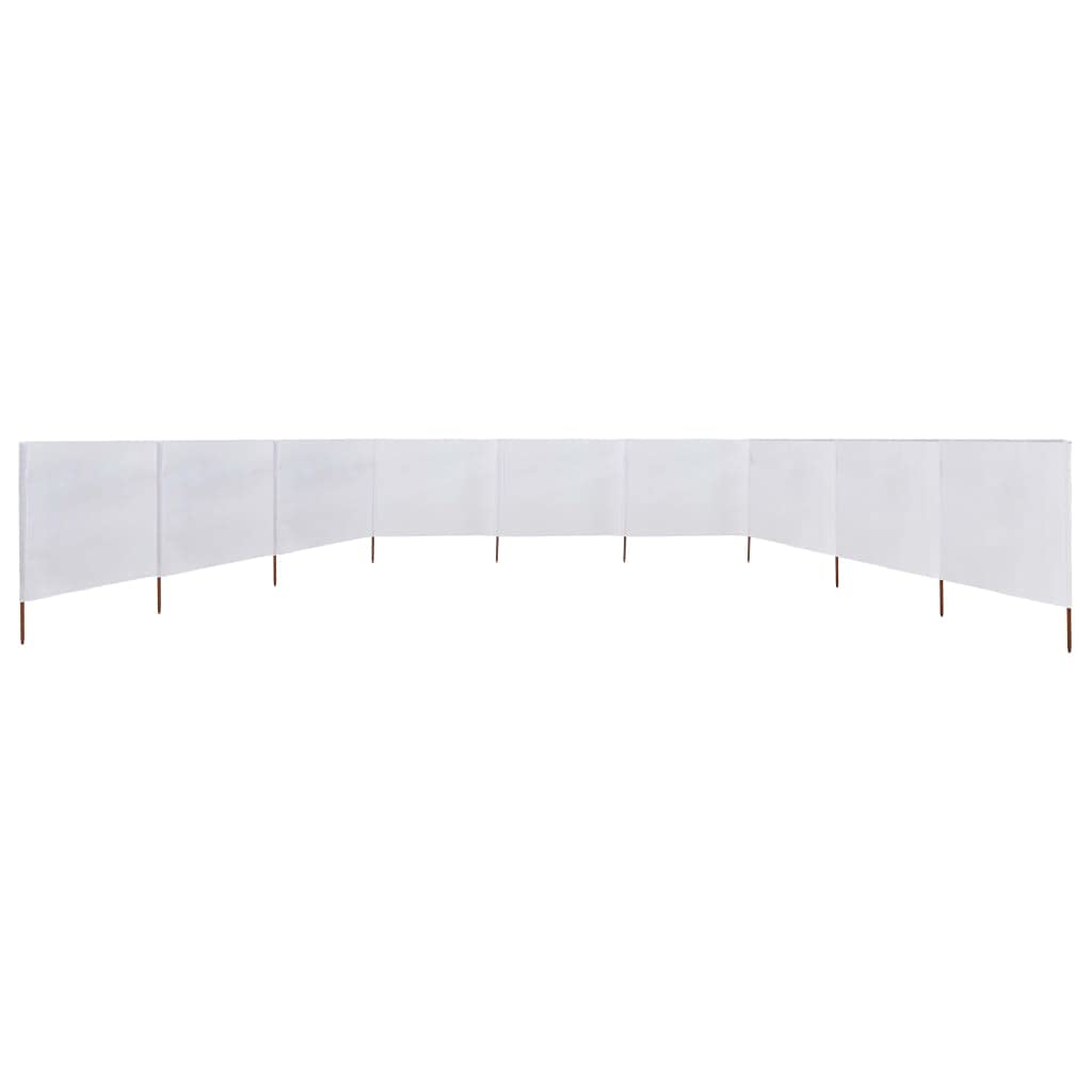 Homgoday 9-panelowy parawan z tkaniny 1200 x 120 cm piaskowo-biały, dekoracja, zewnętrzny parawan balkonowy ogród, przegroda zewnętrzna, na zewnątrz pogrzebowy ogród, separe przegroda zewnętrzna