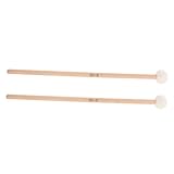 Milisten 2 Piezas de Baquetas para Timbales Baquetas de Fieltro Mango de Madera Accesorios de Percusión Musical para Tambores