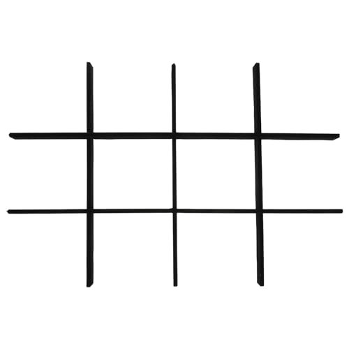 JOINPAYA Divisori per Cassetti in Plastica Neri 5 Pezzi Fodera Antigraffio Organizer a Griglia Fai da Te per Portagioielli e Trucco Separatori per Cassetti per Sciarpe e Biancheria